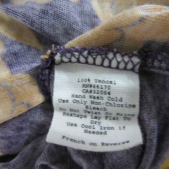 LUX Purple V-Neck Floral Top - Picture 8 of 9